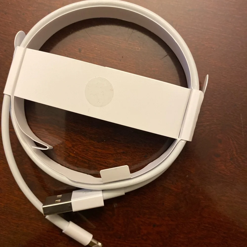 Apple AirPods First Generation charging cable and charging case.No AirPods